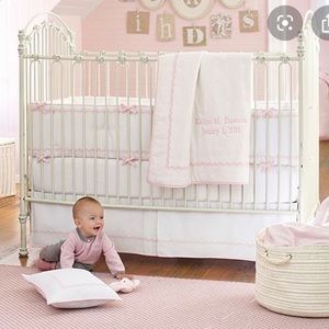 Pottery Barn Kids crib bedding.